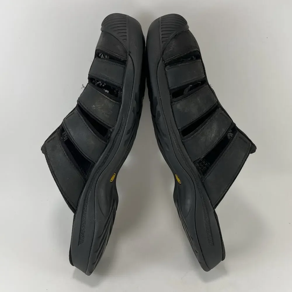 KEEN Daytona Slide Fisherman Sandals Mens Size 10 Black Slip On Outdoor